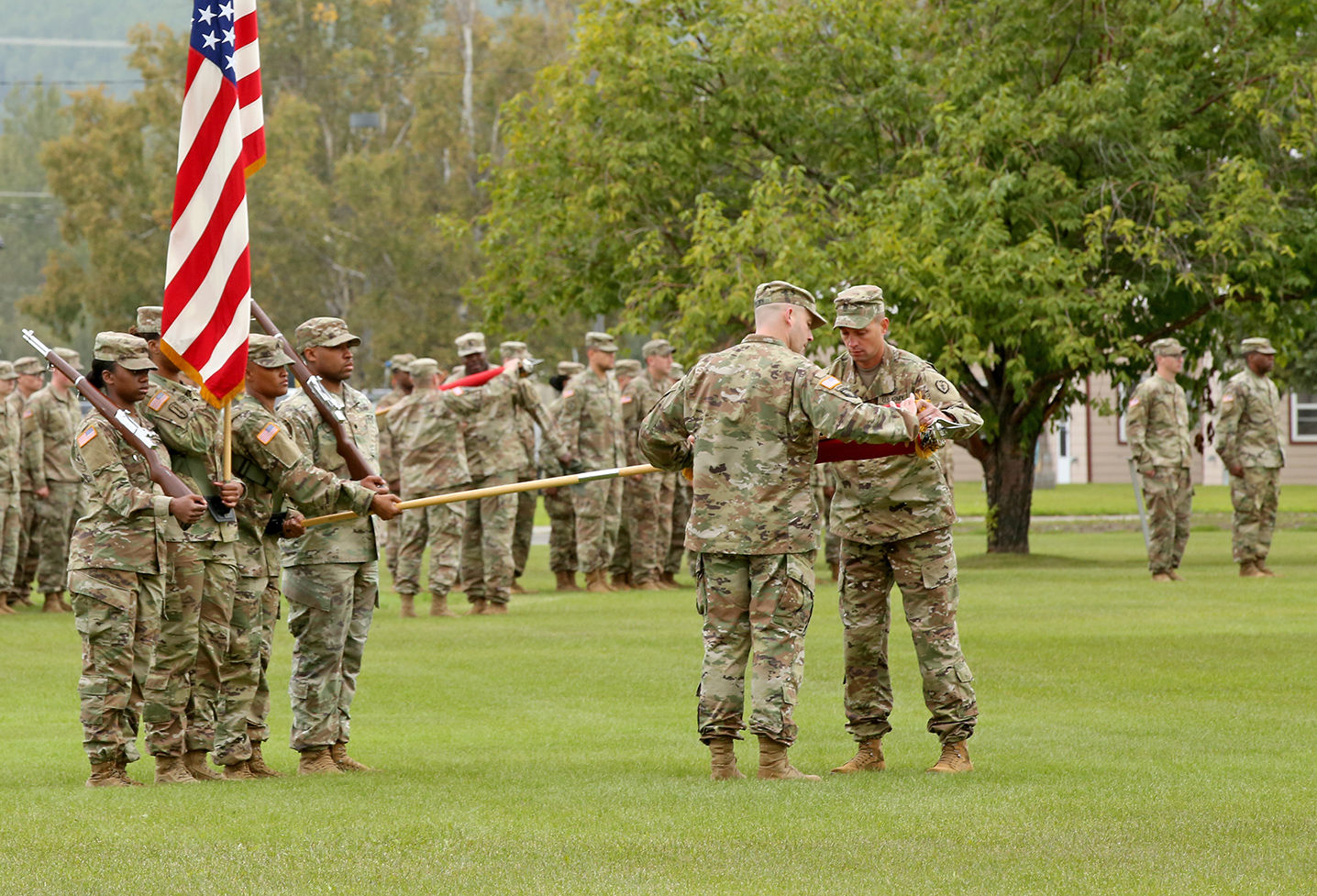 1st SBCT 25th ID Color Casing and Deployment Ceremony
